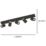 Eglo Cartagena LED 5-Light Spotlight Black & Brown 4.5W 345lm