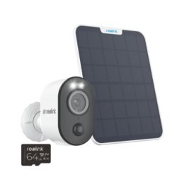 Reolink Argus A4K3S2M64-UK Solar-Powered White Wireless 4K Indoor & Outdoor Dome WiFi Spotlight Camera