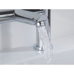 Bristan Blitz Chrome 150mm Deck Mounted Lever 2 Tap Holes Bath Mixer Tap