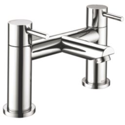 Bristan Blitz Chrome 150mm Deck Mounted Lever 2 Tap Holes Bath Mixer Tap