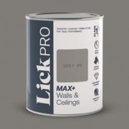 LickPro Max+ 1Ltr Grey 09 Matt Emulsion  Paint