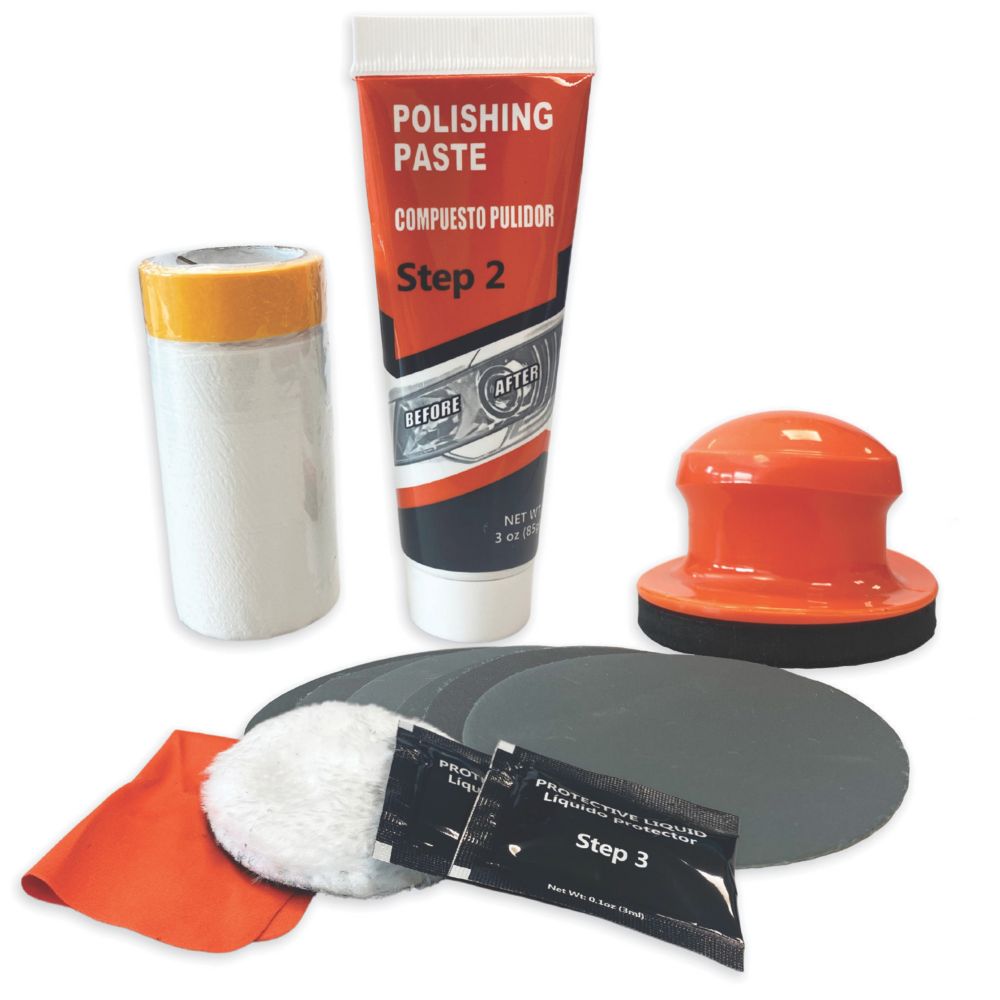 GS27 Headlamp Restorer Sconosciuto 1811962 Headlamp Restorer Kit Kit Per Fari Auto Opachi Ripristino - 11