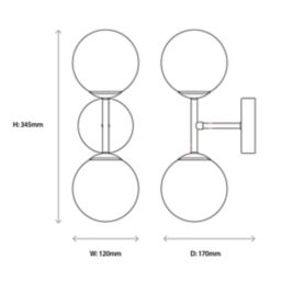 Quay Design Leo LED Wall Light Matt Black 5W 200lm