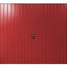 Gliderol Vertical 8' x 7' Non-Insulated Frameless Steel Up & Over Garage Door Ruby Red