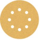Bosch Expert C470 60 Grit 8-Hole Punched Wood Sanding Discs 125mm 5 Pack