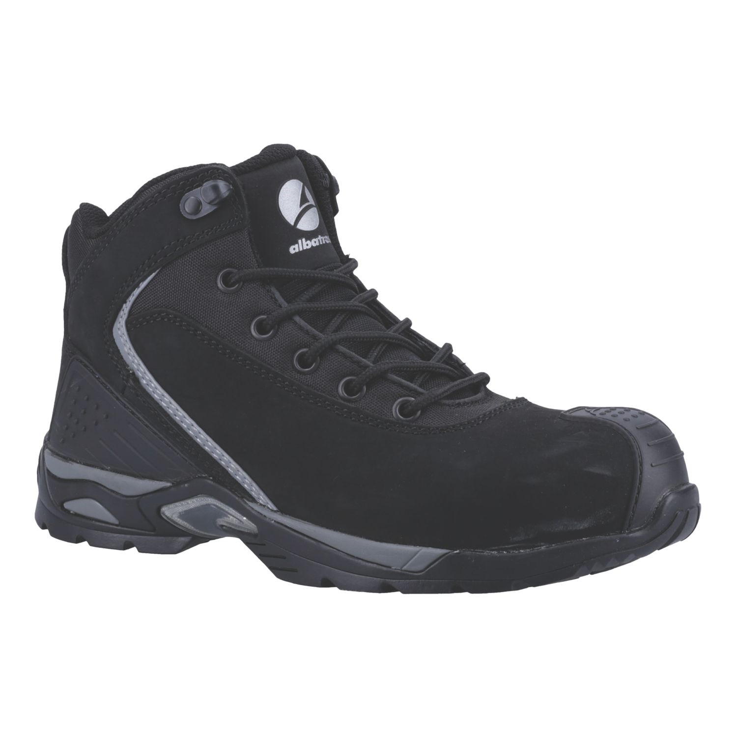 Albatros Runner XTS Mid Size 7 Black Water-Resistant Safety Boots (655XP)