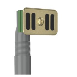 ETAL Sink Strainer Waste with Overflow & Cover Plate Brushed Brass 90mm