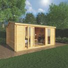 Mercia Home Office Director 16' x 12' 6" (Nominal) Apex Timber Log Cabin