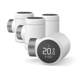 Tado X White Smart Thermostatic Radiator Valve Head & Body 4 Pack