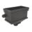 FloPlast Cast Iron Effect Rectangular Hopper 65-68mm Black