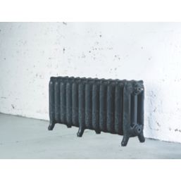 Arroll 470mm x 994mm 3685BTU Anthracite Cast Iron 3 Column Radiator