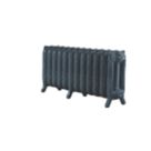 Arroll 470mm x 994mm 3685BTU Anthracite Cast Iron 3 Column Radiator