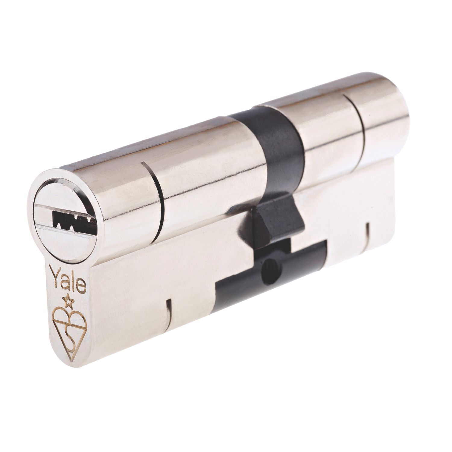 Yale Fire Rated 1 Star Double Superior Euro Profile Cylinder 45-50 (95mm) Nickel (6569T)