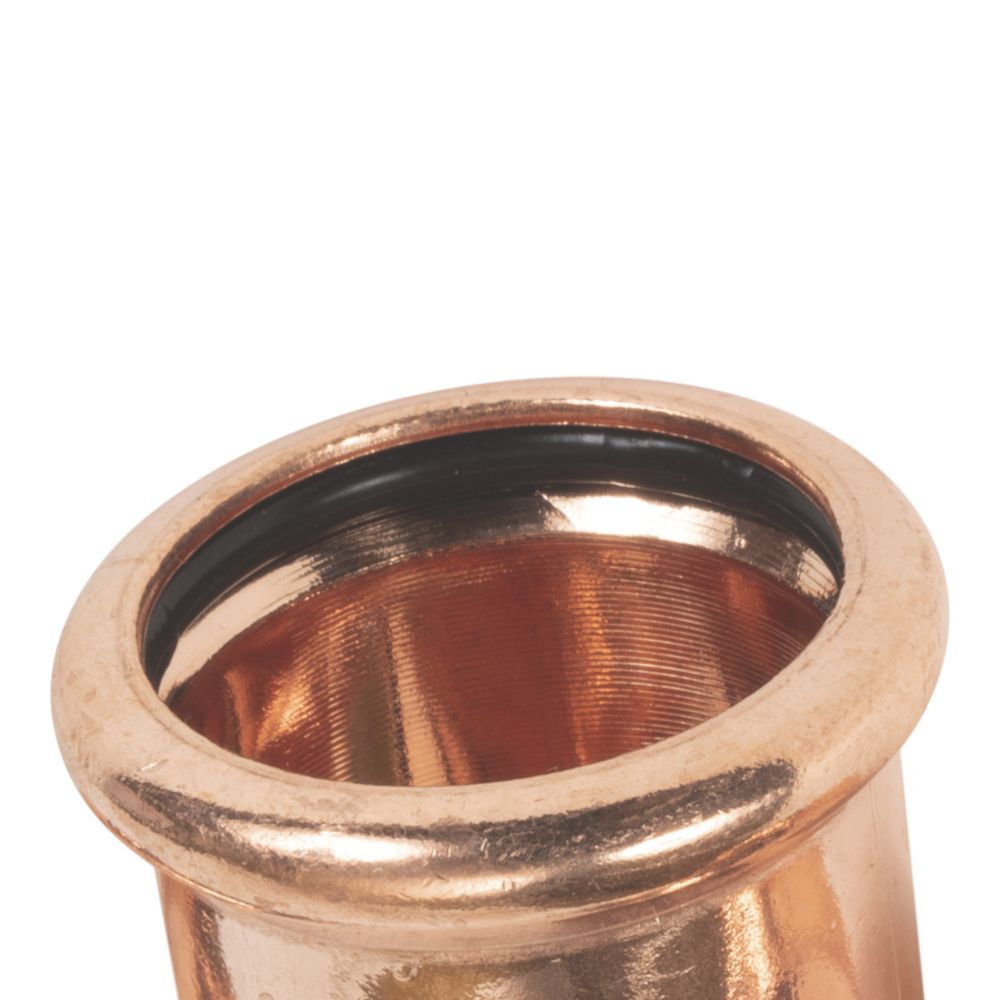 Flomasta Copper Press-Fit Reducing M-Profile Tee 22mm x 15mm x