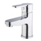 Refurb Swirl Elevate Chrome 137mm  Lever Mono Basin Mixer Tap  With Clicker Waste