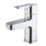 Refurb Swirl Elevate Chrome 137mm  Lever Mono Basin Mixer Tap  With Clicker Waste