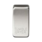 Knightsbridge 'TUMBLE DRYER' Switch Cover Brushed Chrome