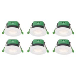 4lite Kana Fixed  Fire Rated LED Downlight  White 5/7W 640lm-830lm 6 Pack
