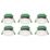4lite Kana Fixed  Fire Rated LED Downlight  White 5/7W 640lm-830lm 6 Pack