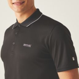 Regatta Maverik V Polo Shirt Black 3X Large 53.5" Chest