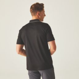 Regatta Maverik V Polo Shirt Black 3X Large 53.5" Chest