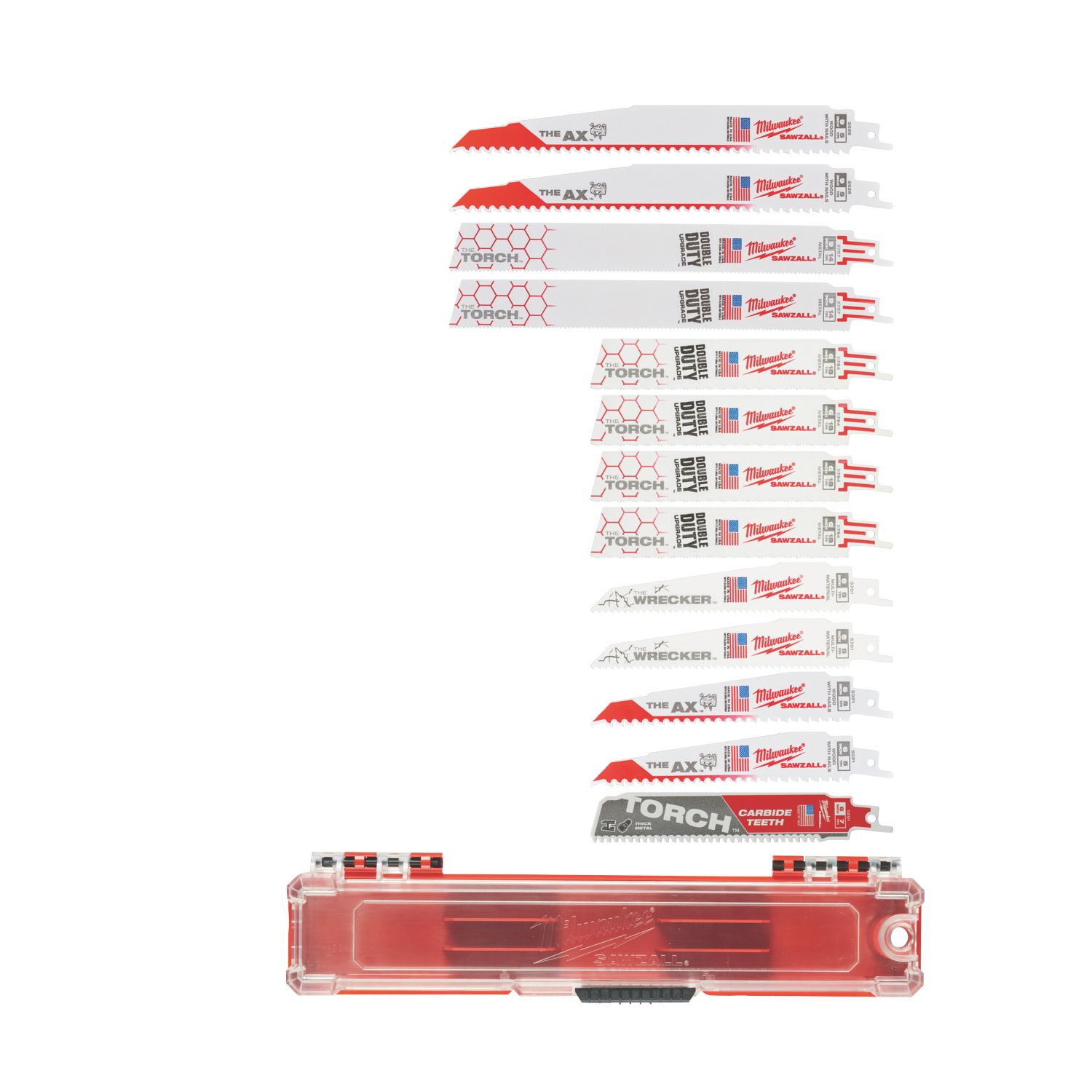 Milwaukee Sawzall 49222231 Multi-Material Blade Set 13 Pieces (656GE)
