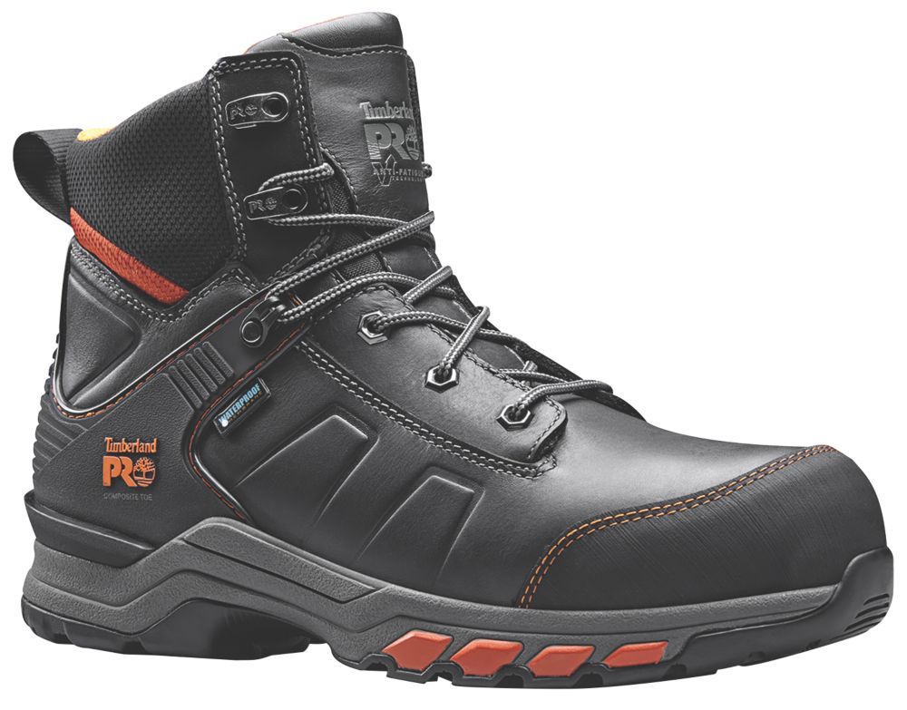 Timberland Pro Hypercharge Safety Boots Black / Orange Size 11 - Screwfix