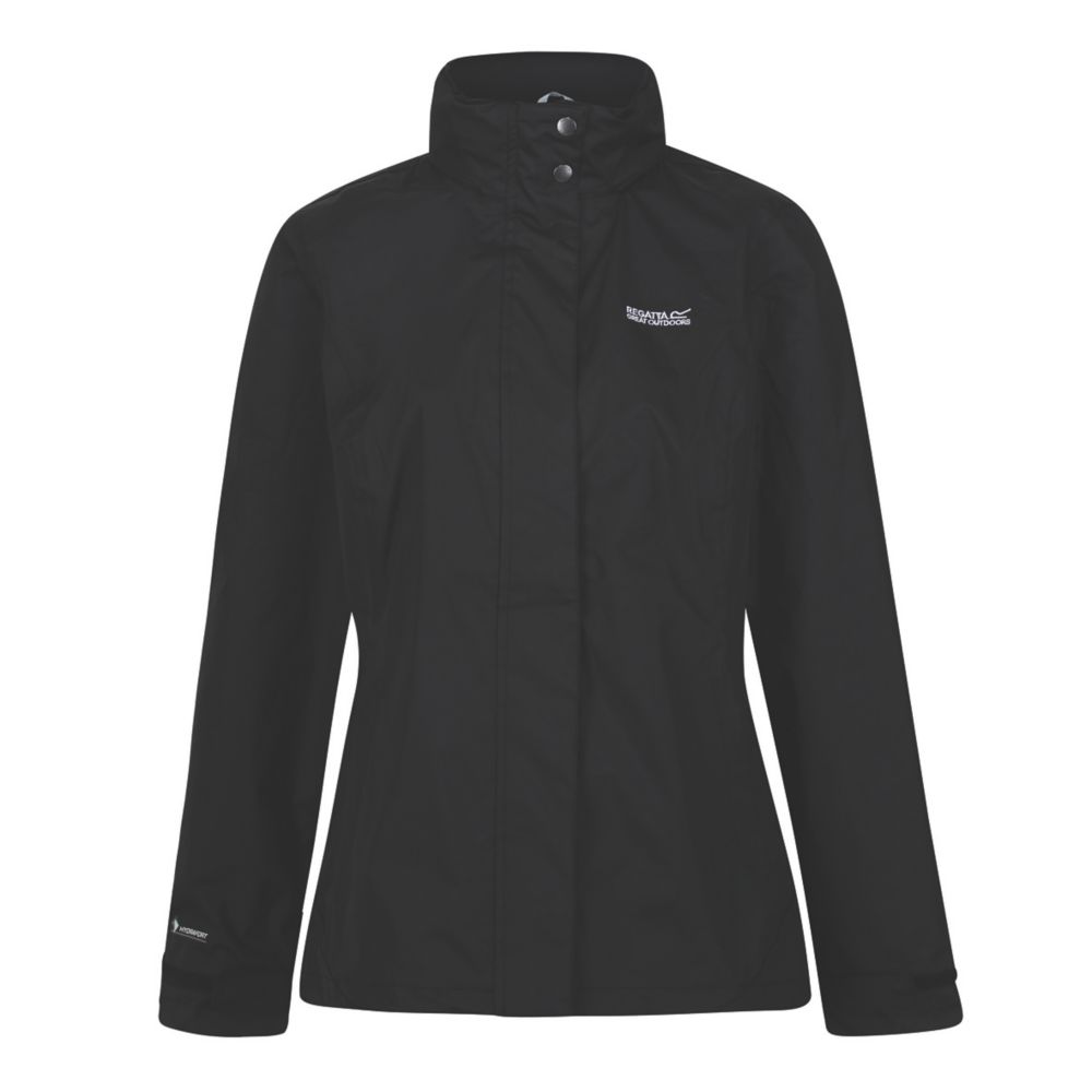 Regatta Daysha Womens Waterproof Jacket Black Size 8 Screwfix