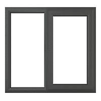 Crystal  Right-Hand Opening Double-Glazed Casement Anthracite Grey uPVC Window 1190 x 1040mm
