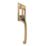 Fab & Fix Craftsman Left or Right-Handed Non-Locking Window Handle Polished Gold