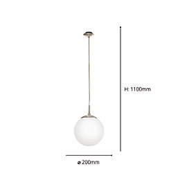 Eglo Rondo 20cm Single Pendant Light White
