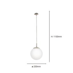 Eglo Rondo 20cm Single Pendant Light White
