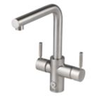 InSinkErator 4N1 Touch Boiling & Cold Water Tap Brushed Steel