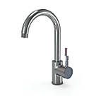 ETAL  Industrial Single Lever 3-in-1 Boiling Water Kitchen Tap Polished Chrome