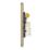 Contactum Lyric 1-Gang Master Telephone Socket Brushed Brass with Black Inserts