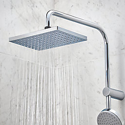 Hansgrohe Vernis Shape Showerpipe 230 Shower System with Bath Thermostatic Mixer Chrome
