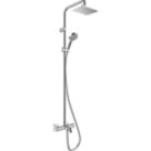 Hansgrohe Vernis Shape Showerpipe 230 Shower System with Bath Thermostatic Mixer Chrome