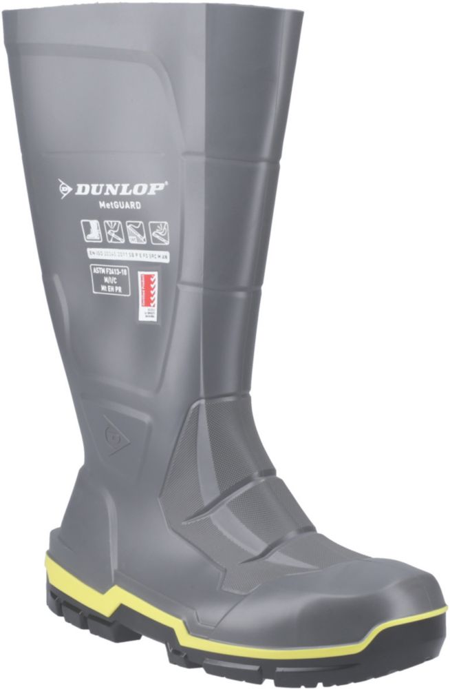 Wolverine Steel Toe Work Boots For Men Green Dunlop Acifort Heavy