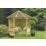 Forest Venetian 6' 6" x 5' (Nominal) Hexagonal Timber Arbour