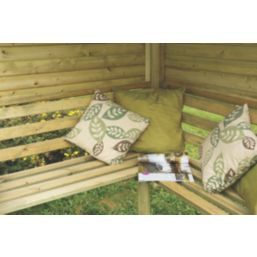 Forest Venetian 6' 6" x 5' (Nominal) Hexagonal Timber Arbour