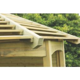 Forest Venetian 6' 6" x 5' (Nominal) Hexagonal Timber Arbour