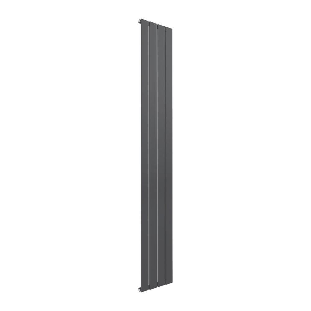 Reina Flat Single 1800mm x 292mm 2027BTU Anthracite Vertical Designer ...