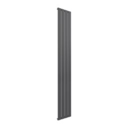 Reina Flat Single 1800mm x 292mm 2027BTU Anthracite Vertical Designer Radiator