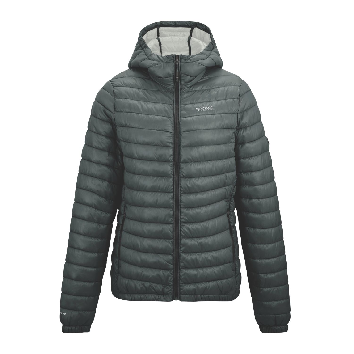 Regatta Hurden Baffled Womens Jacket Dark Storm Size 8 (657EM)