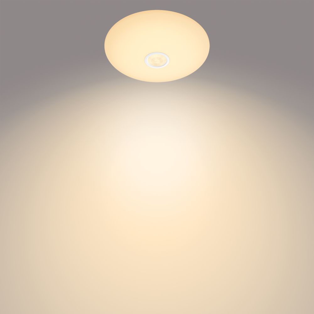 Philips Mauve LED Ceiling Light with PIR Sensor White 6W 600lm Screwfix