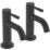 Bristan Mila Black 130mm Cloakroom Lever 2 Tap Holes Basin Pillar Tap