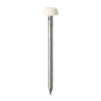 Timco Polymer-Headed Pins Cream 6.4 x 30mm 0.22kg Pack