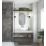 Splashwall  Bathroom Wall Panel Matt Cream Stone 2420mm x 1210mm x 11mm