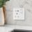LAP  13A 1-Gang SP Switched Socket + 3A 18W 2-Outlet Type A & C USB Charger White with Colour-Matched Inserts