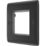 British General Nexus Metal 2-Module Modular Faceplate Matt Black